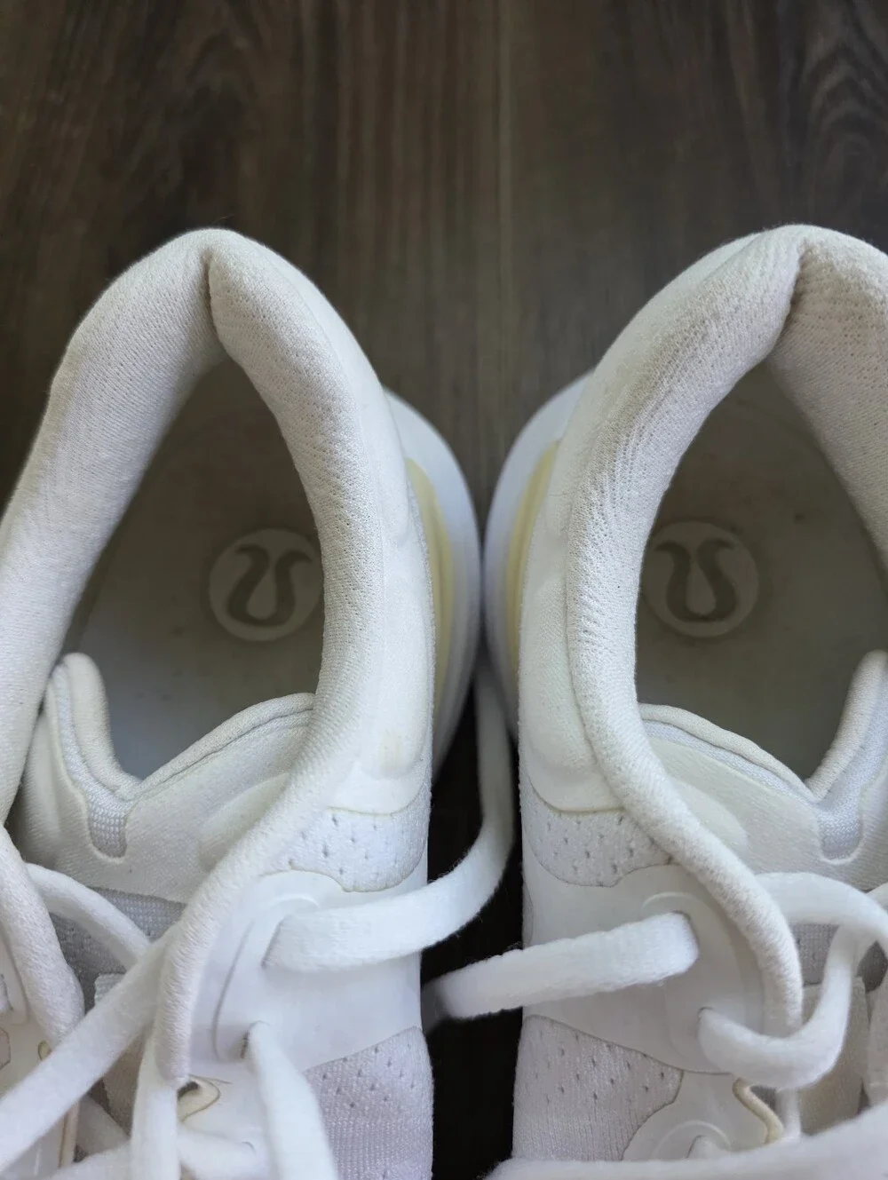 lululemon Beyondfeel Women’s 8 White Athletic Sneakers with Cream Accents